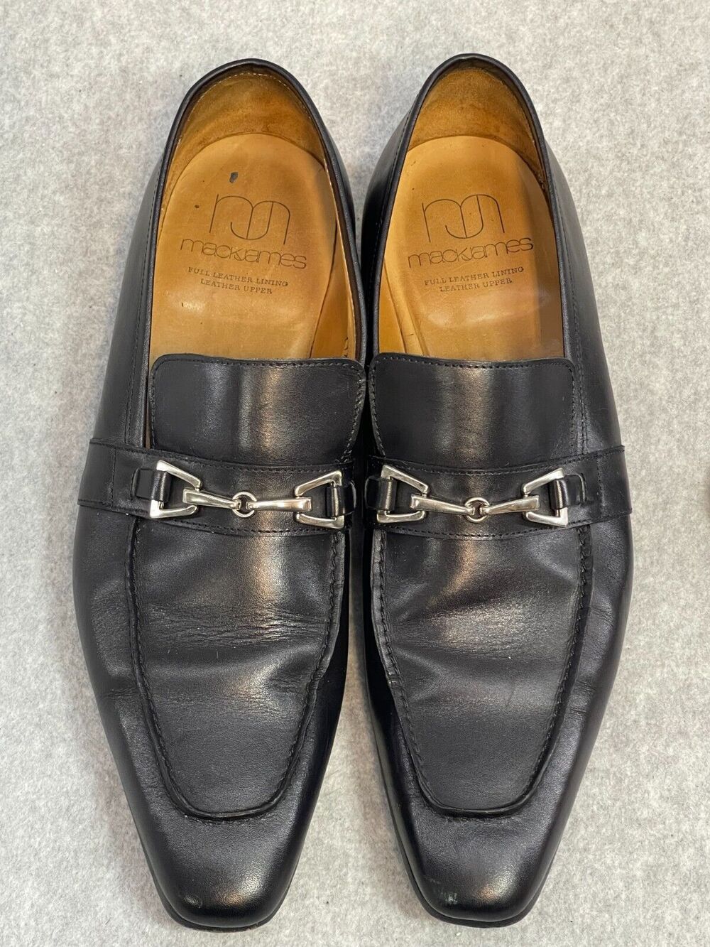 Mack James Black Horsebit Loafer Buckled Shoe Men’s Size 11.5 US